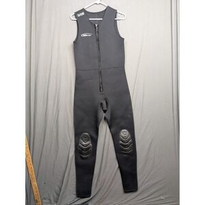 NEOSPORT 3/0mm Black Sleeveless Wetsuit‎ Top Pants Full Body Dive Suit Medium